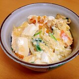絹豆腐の卵とじ丼(￣^￣)ゞ